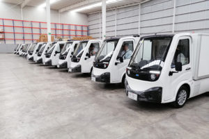 Fotografía de vehículos eléctricos de carga de la empresa eZero