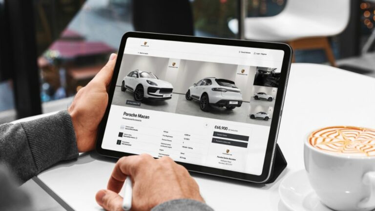 Plataforma de ventas online de Porsche está disponible en 100 países