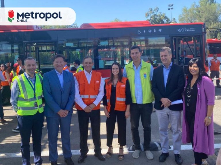 Incorporan el bus eléctrico número mil en la red de transporte de Chile