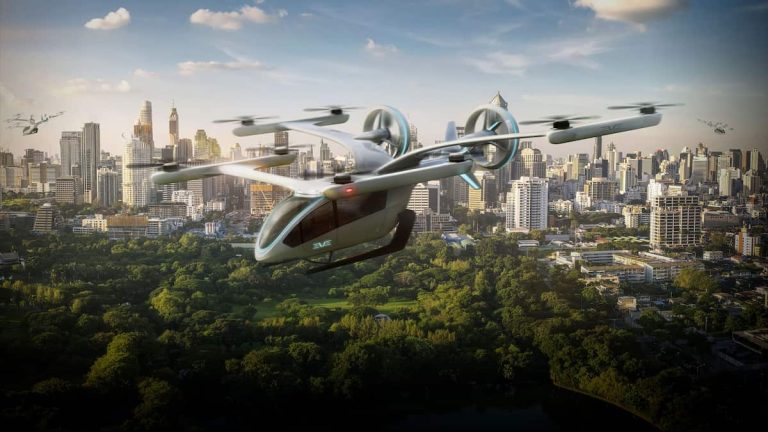 Empresas tecnológicas presentan proyectos de taxis eléctricos voladores en Brasil