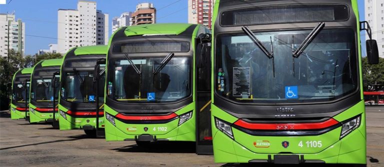 Autobuses eléctricos en São Paulo